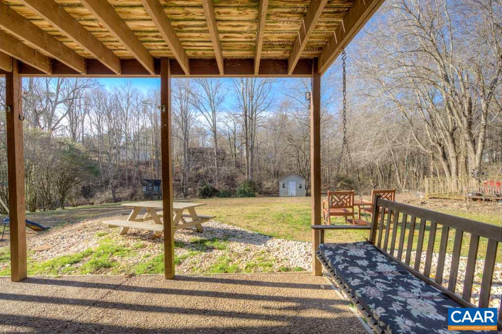 59 Narcissus Road Ruckersville, VA 22968 - Photo 32 of 35 a view of a porch with a yard