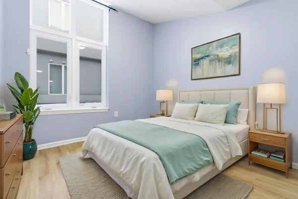 a kitchen with stainless steel appliances a refrigerator and a sink