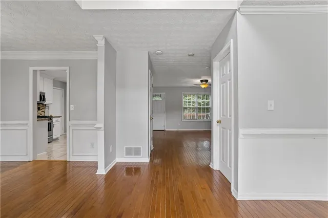 wooden floor in an empty room