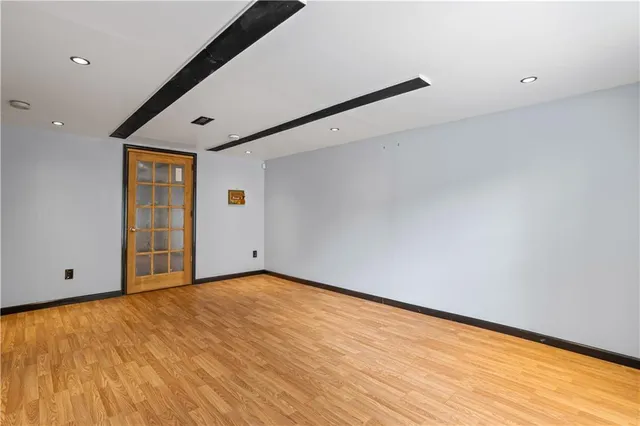 a view of an empty room