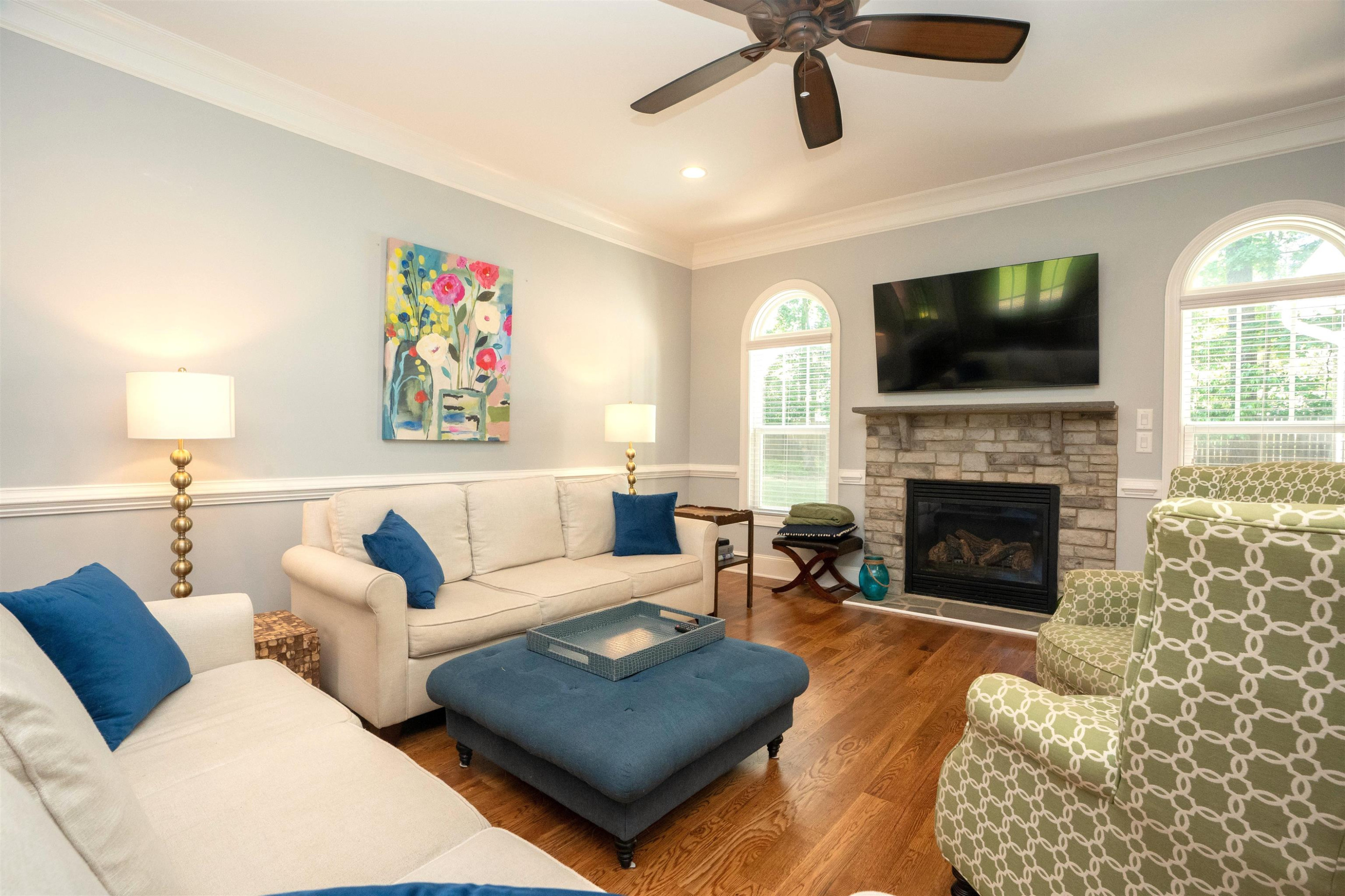 232 Bayleaf Drive Raleigh, NC 27615 - Photo 8 of 30 Tons of NATURAL LIGHT from the BEAUTIFUL PALLADIUM WINDOWS! Den/Family/Great Room