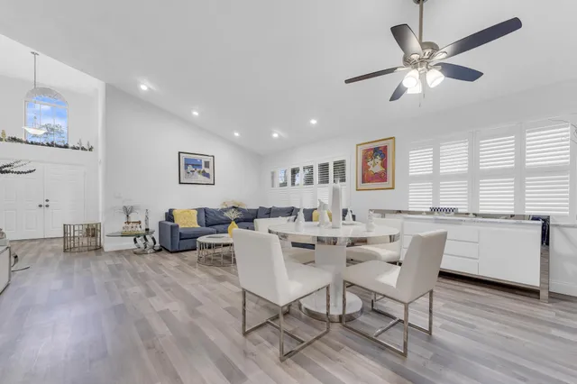 a living room with furniture and window