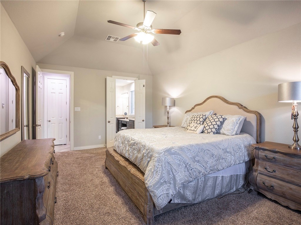 3401 Venezia View Leander, TX 78641 - Photo 24 of 40 Master Bedroom Equipped with Ceiling Fan