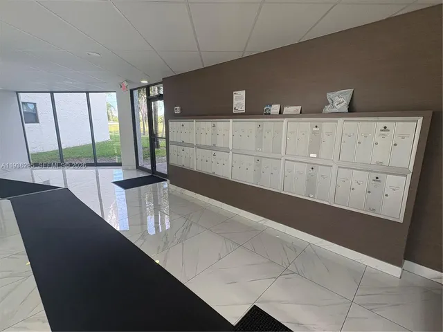 a porch with seating space