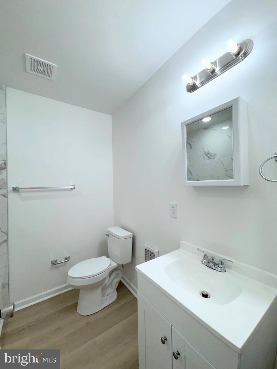 319 East Lehigh Avenue, Unit 1 Philadelphia, PA 19125 - Photo 7 of 21 a bathroom with a sink a toilet and mirror