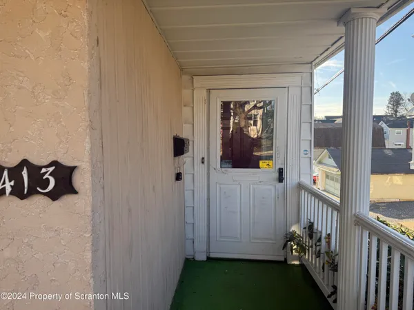 a view of a porch