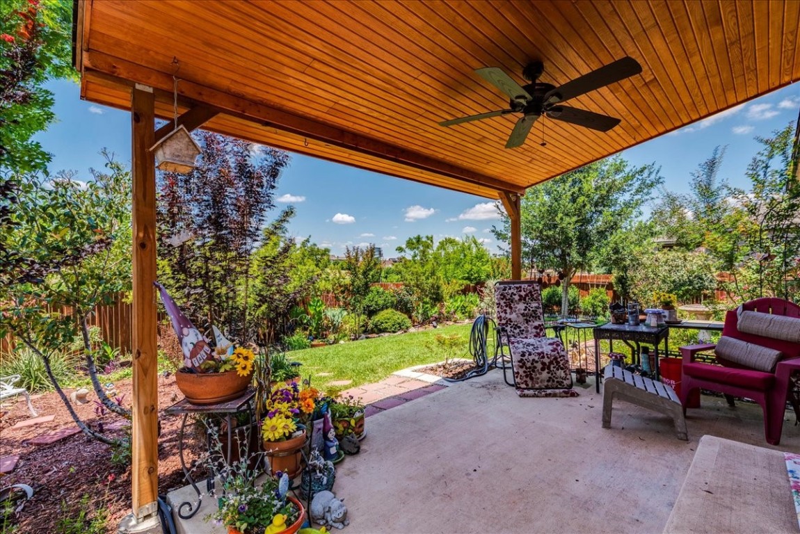 a view of an outdoor sitting area