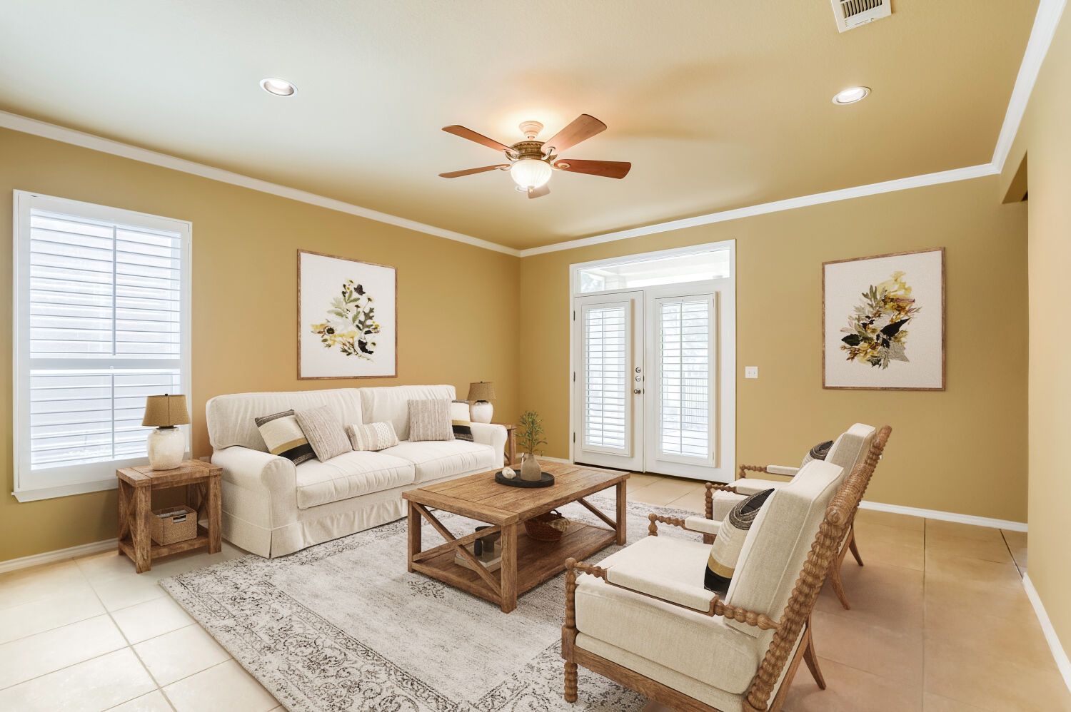 310 Crockett Loop Georgetown, TX 78633 - Photo 1 of 1 Virtually staged family room.
