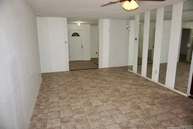 a view of an empty room