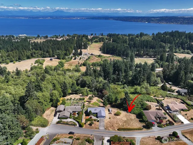 a view of a city with an ocean view