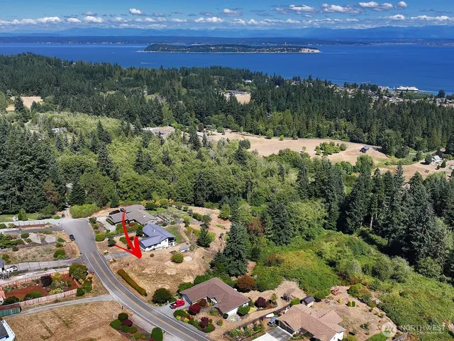 a view of backyard with green space