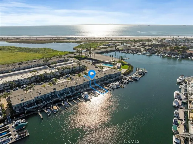 a view of a city and ocean view