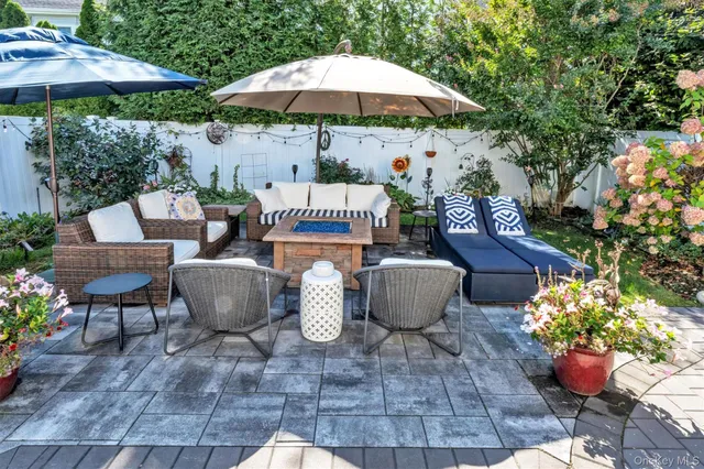 a view of outdoor seating