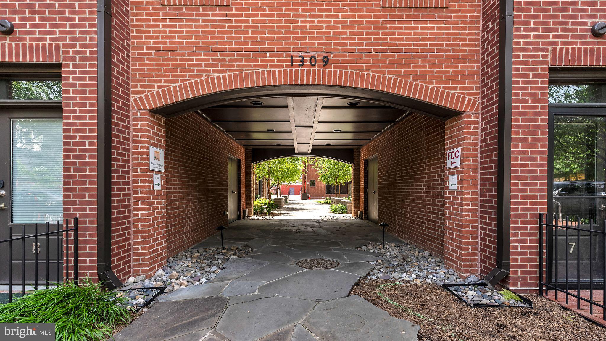 1309 E Street Southeast Washington, DC 20003 - Photo 30 of 33 Breezeway to Secure Garage, Bike Storage & more