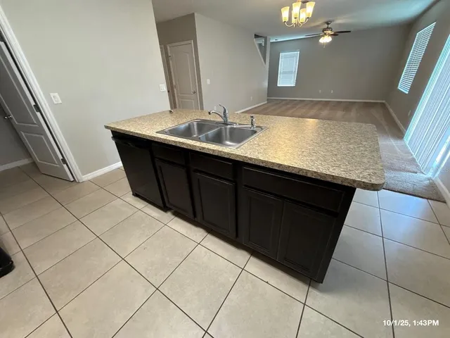 a room with a sink