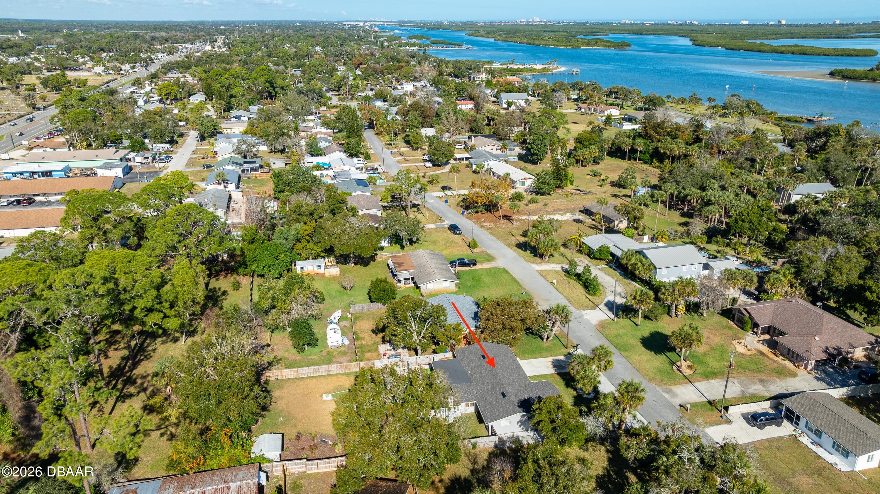 1010 Fernald Street Edgewater, FL 32132 - Photo 43 of 43 an aerial view of residential houses with outdoor space