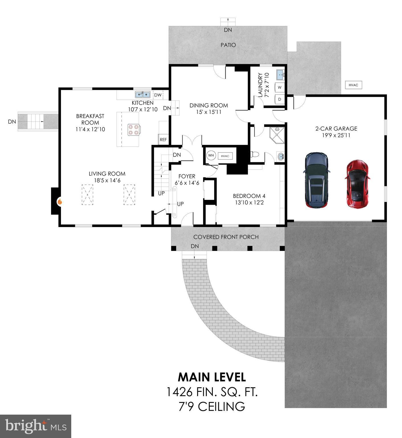 12121 Stirrup Road Reston, VA 20191 - Photo 3 of 5 Main level floor plan