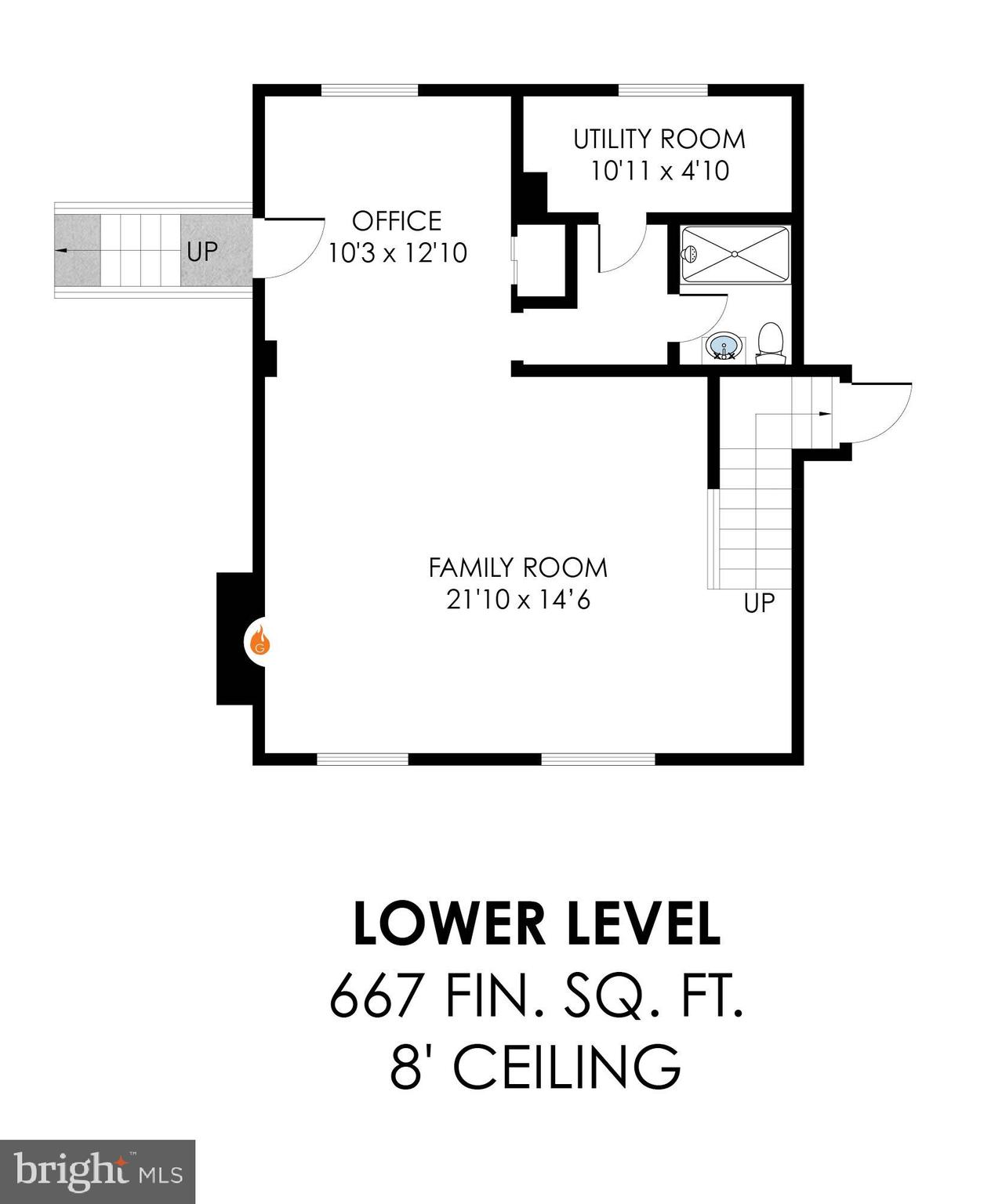 12121 Stirrup Road Reston, VA 20191 - Photo 5 of 5 Lower level floor plan