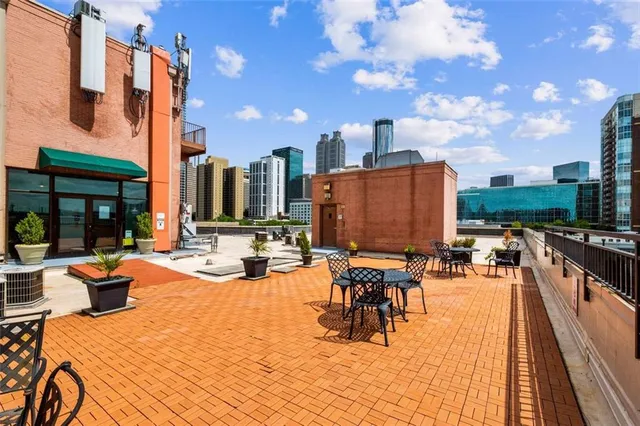 a view of an outdoor space with a porch