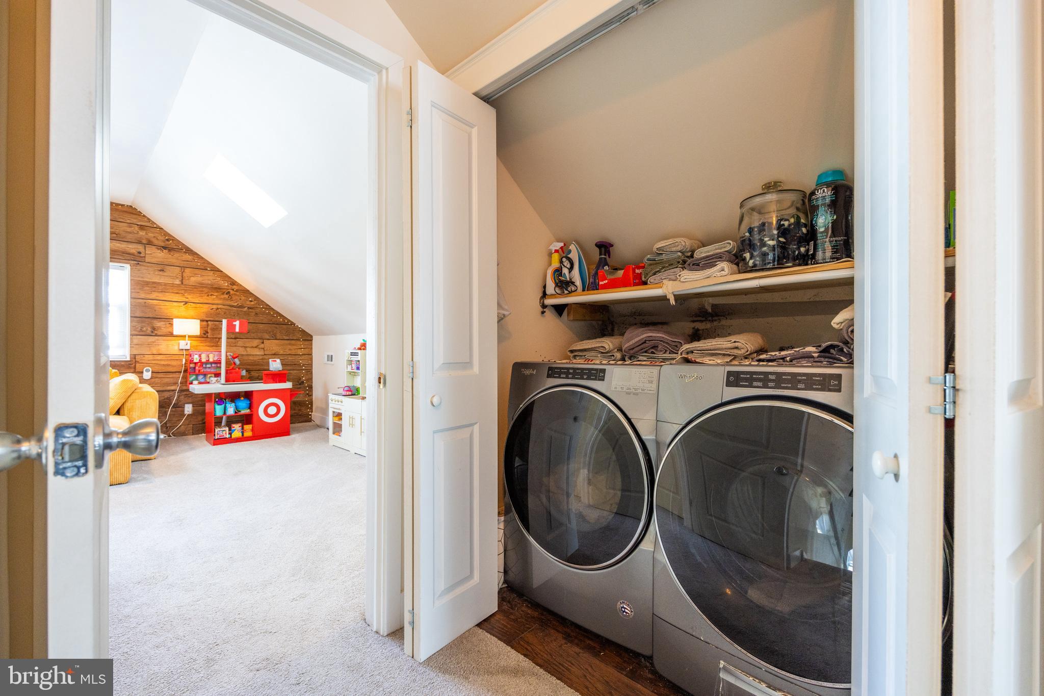 178 Devon Drive West Deptford, NJ 08096 - Photo 21 of 29 a view of a storage and utility room with washer and dryer
