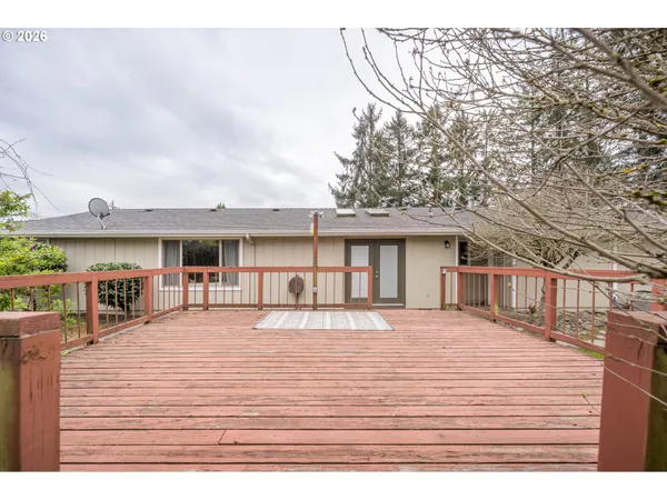 a terrace view with sitting space and wooden floor