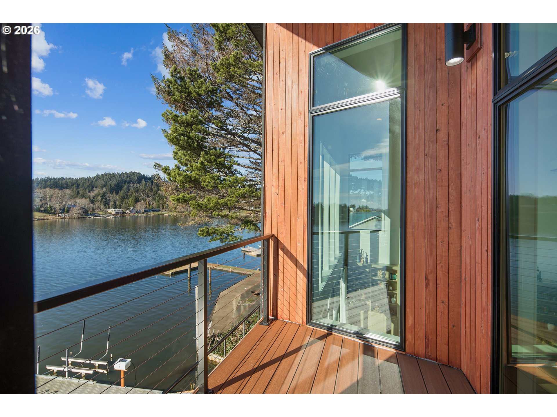 3403 Northeast Johns Loop Neotsu, OR 97364 - Photo 24 of 48 a balcony with view of lake view