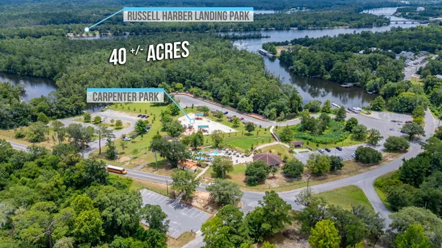 a view of a city and mountain view