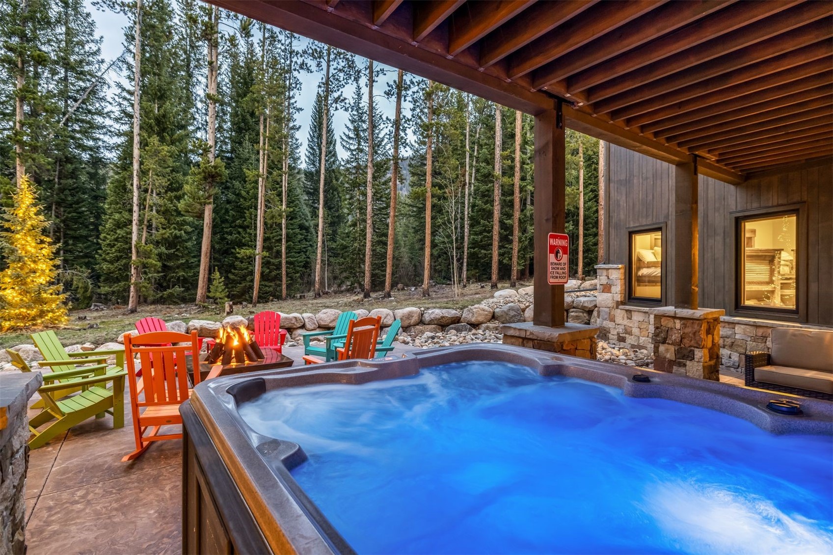 99 Independence Lane Keystone, CO 80435 - Photo 35 of 50 a view of swimming pool with seating area