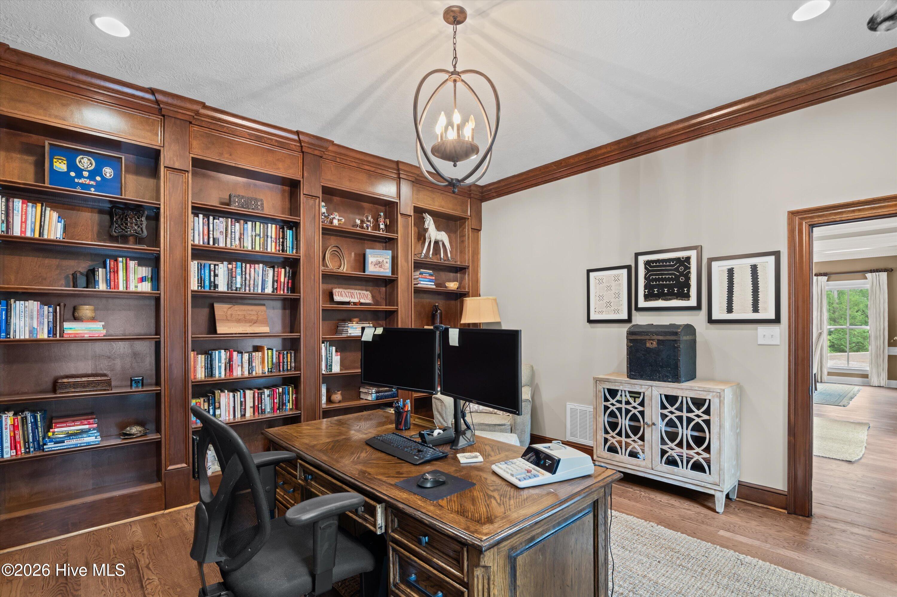 6218 Columbia Road Appling, GA 30802 - Photo 18 of 97 Office with floor to ceiling wood bookshelves