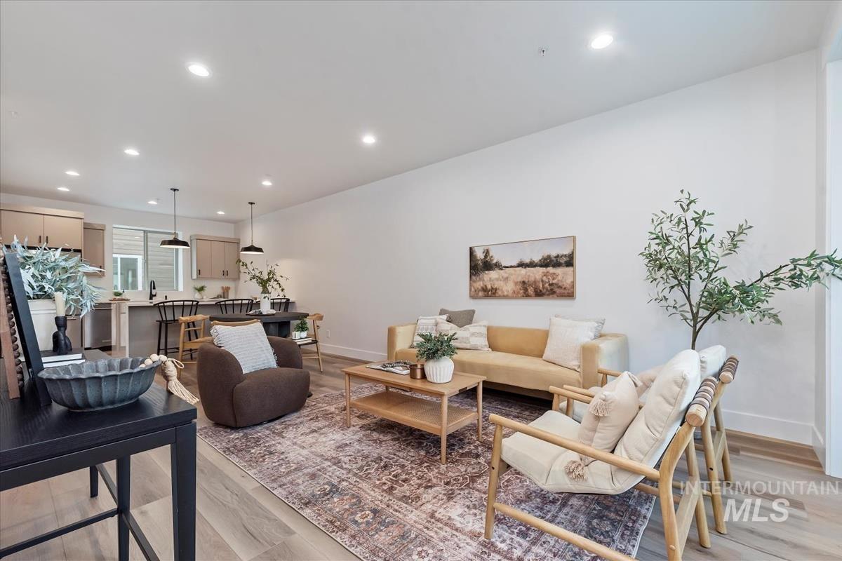 1705 South Federal Way Boise, ID 83705 - Photo 11 of 34 Living room with recessed lighting and light wood-style floors