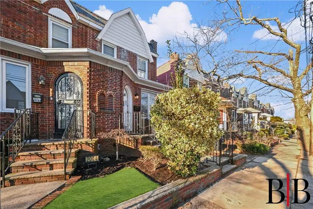 a front view of a house