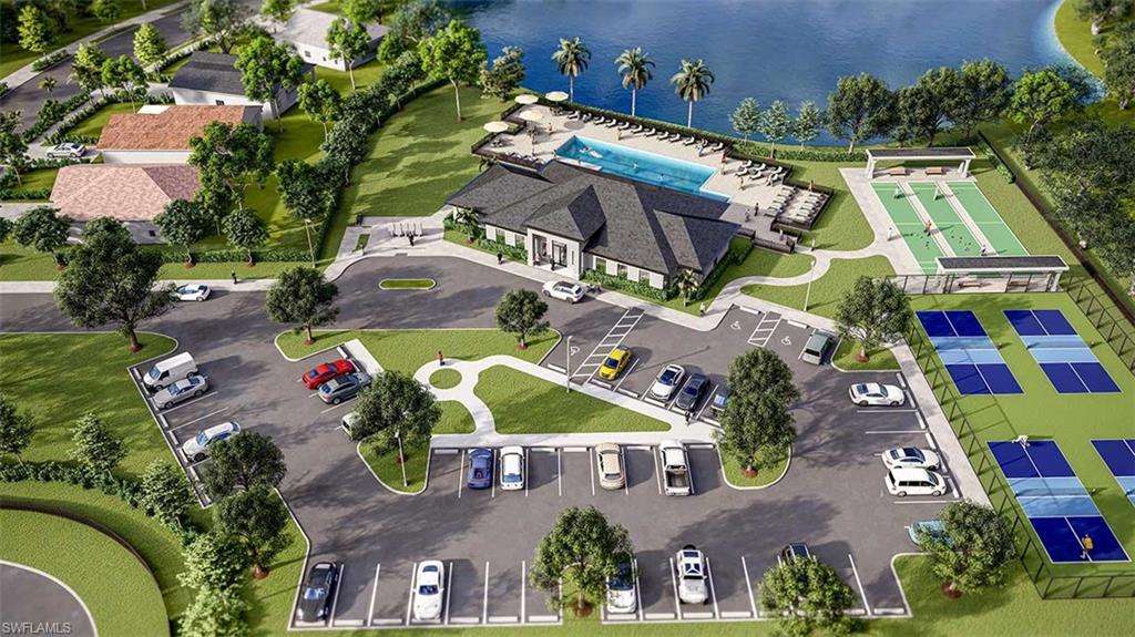 413 Grace Bay Lane Naples, FL 34114 - Photo 8 of 11 an aerial view of residential house with outdoor space and swimming pool