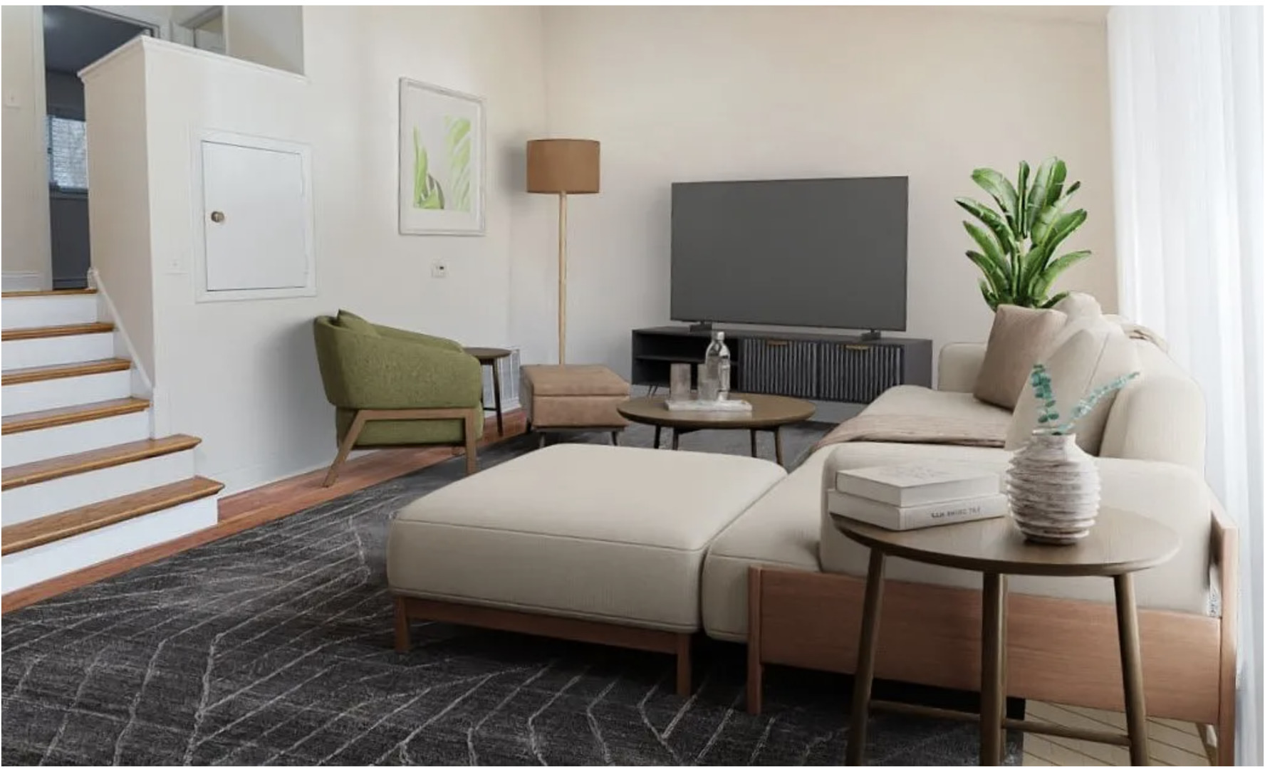 426 Ridge Road, Unit 426 Wilmette, IL 60091 - Photo 5 of 5 a living room with furniture and a potted plant