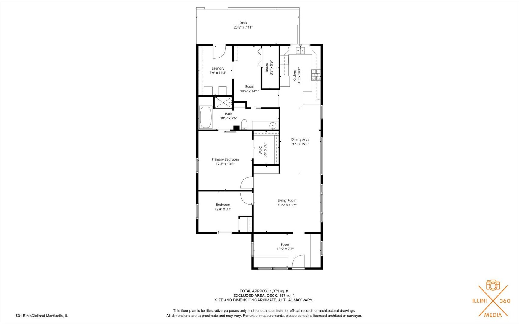 501 East McClelland Street Monticello, IL 61856 - Photo 31 of 31 a picture of a bench in a room