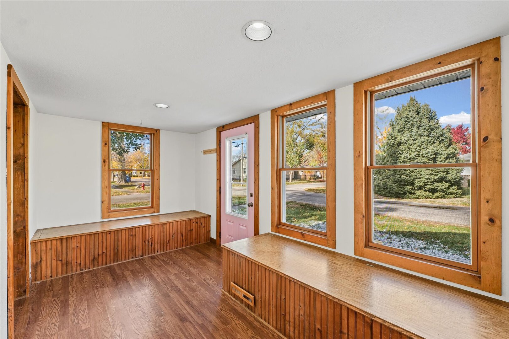 501 East McClelland Street Monticello, IL 61856 - Photo 6 of 31 a view of room with window and wooden floor
