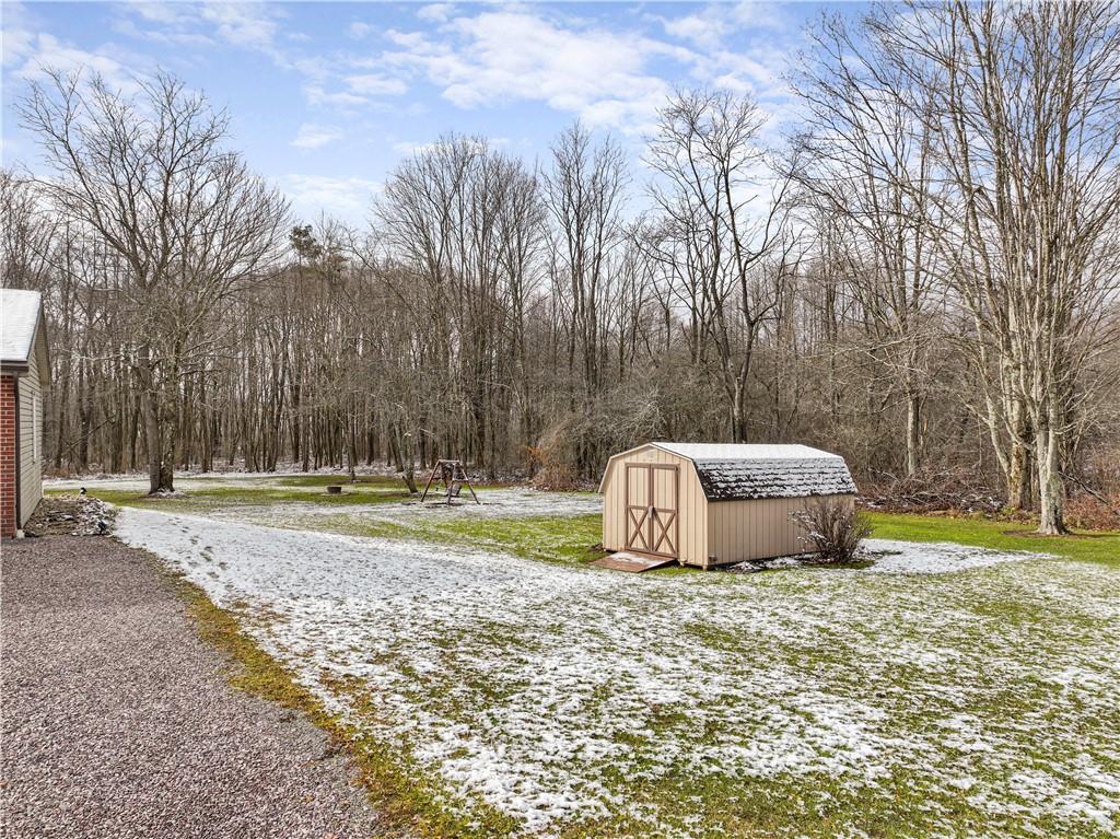 261 Casselman Road Markleton, PA 15551 - Photo 7 of 42 a view of a backyard with large trees