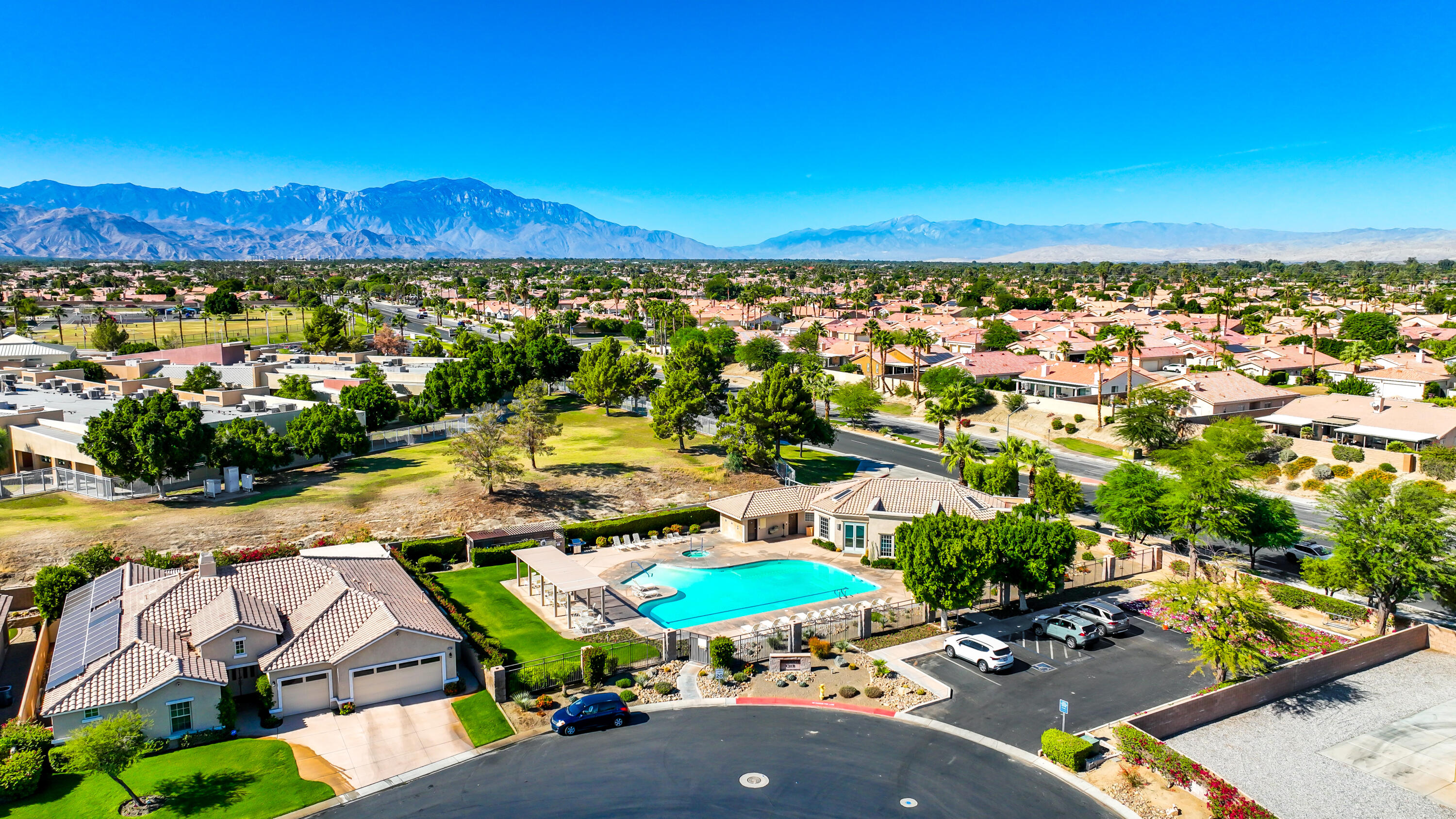 79948 Bethpage Avenue Indio, CA 92201 - Photo 25 of 30 a view of a city with swimming pool