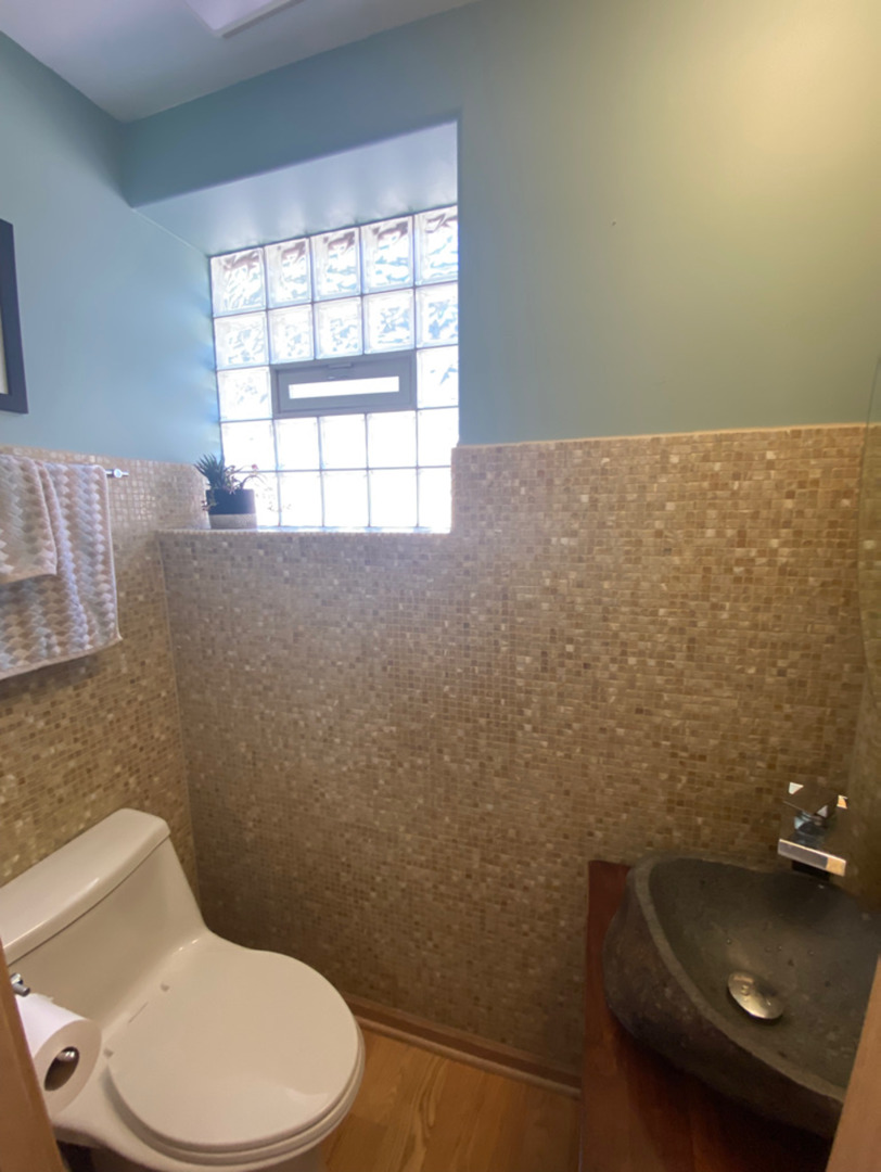 420 North Washington Avenue Park Ridge, IL 60068 - Photo 13 of 36 a bathroom with a toilet a sink and mirror