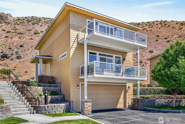 a front view of a house