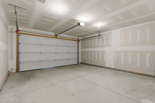 a view of a garage