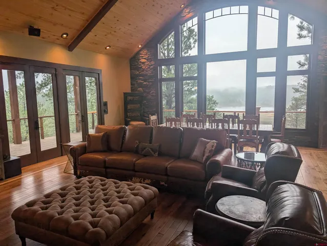 a kitchen with a table and chairs