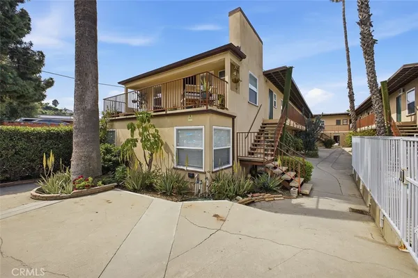 a view of a house with a patio