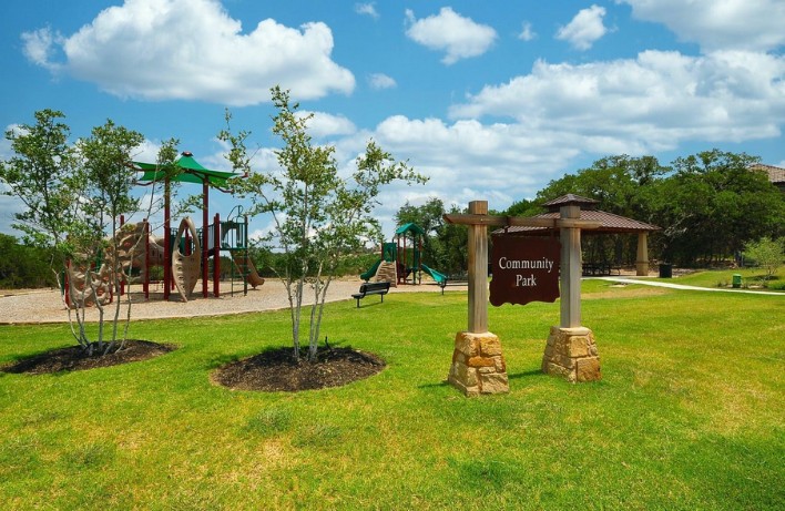 5502 Patagonia Pass Austin, TX 78738 - Photo 32 of 34 View of home's community featuring a lawn and a gazebo