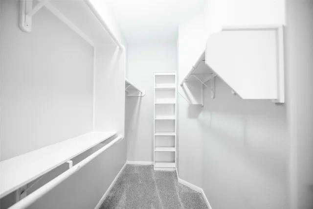 a view of hallway with washer and dryer