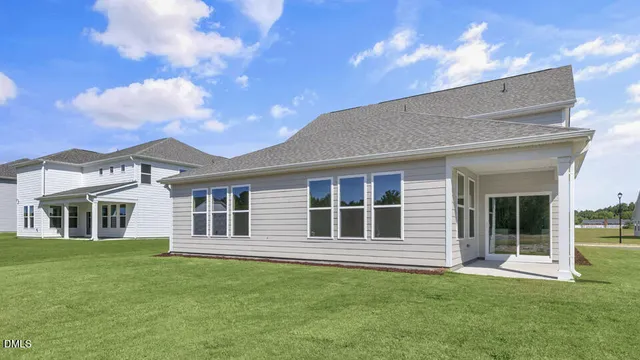 a house view with a garden space