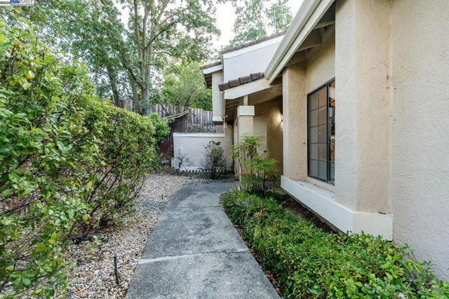 a view of a back yard of the house