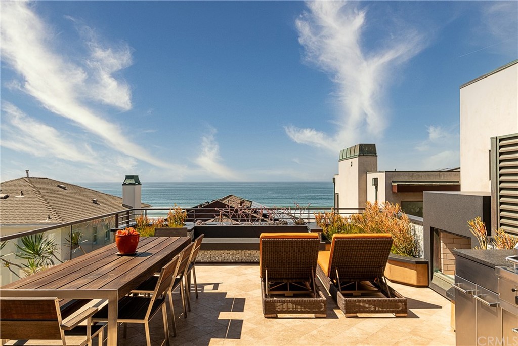 2804 The Strand Manhattan Beach, CA 90266 - Photo 35 of 51 a view of a dinning tables and chairs in the patio