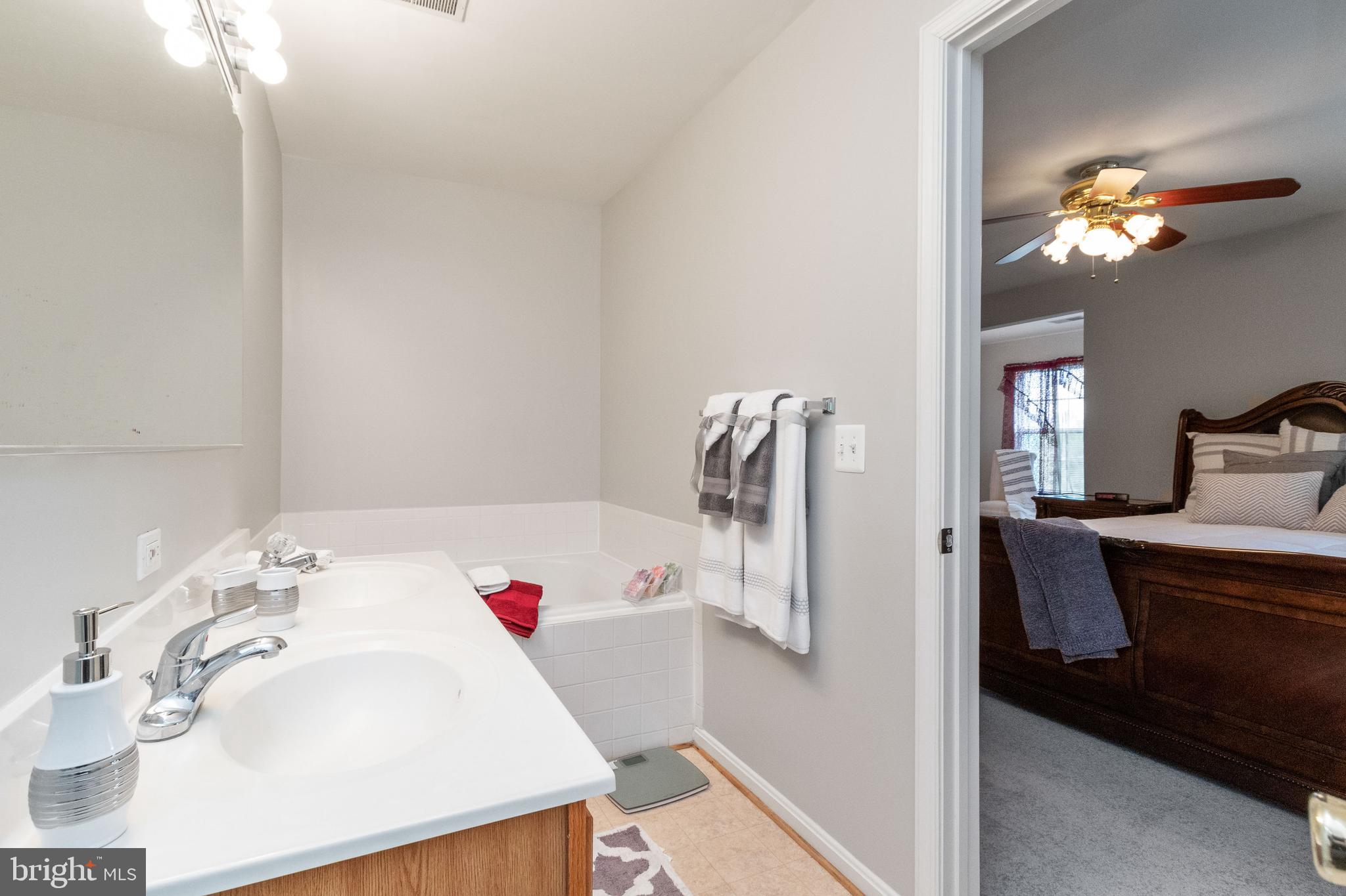 18775 Trident Square Leesburg, VA 20176 - Photo 32 of 51 Main level bath with separate large soaking tub
