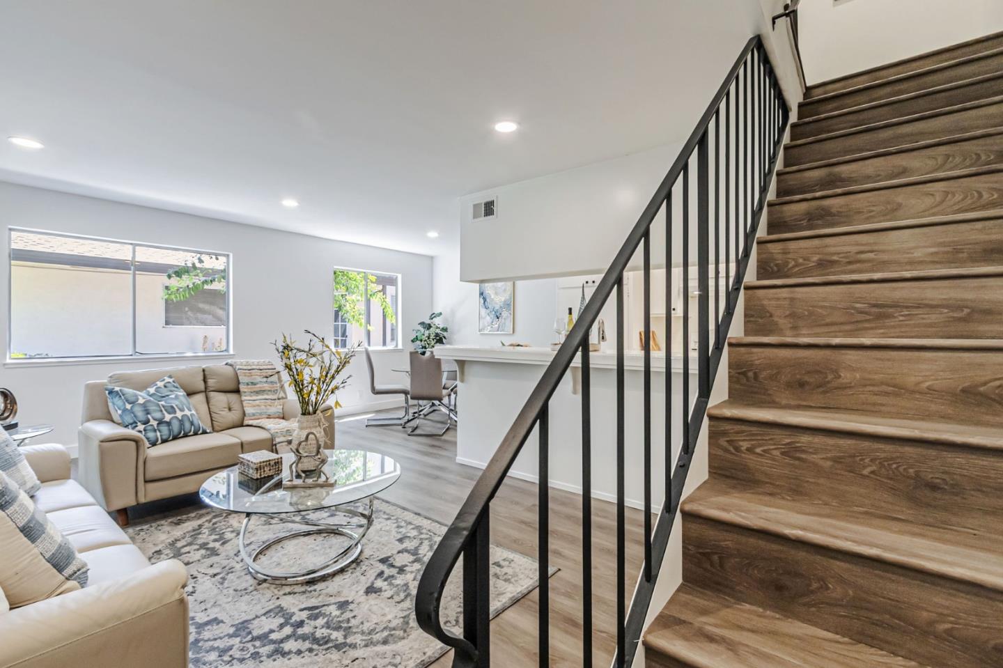 4643 Capay Drive, Unit 3 San Jose, CA 95118 - Photo 18 of 28 a living room with furniture and wooden floor