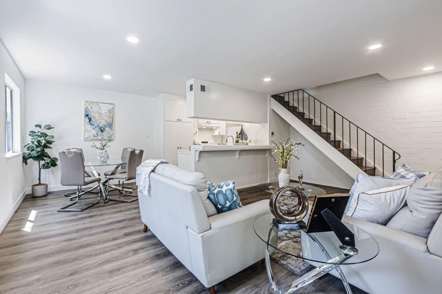 4643 Capay Drive, Unit 3 San Jose, CA 95118 - Photo 3 of 28 a living room with furniture and wooden floor